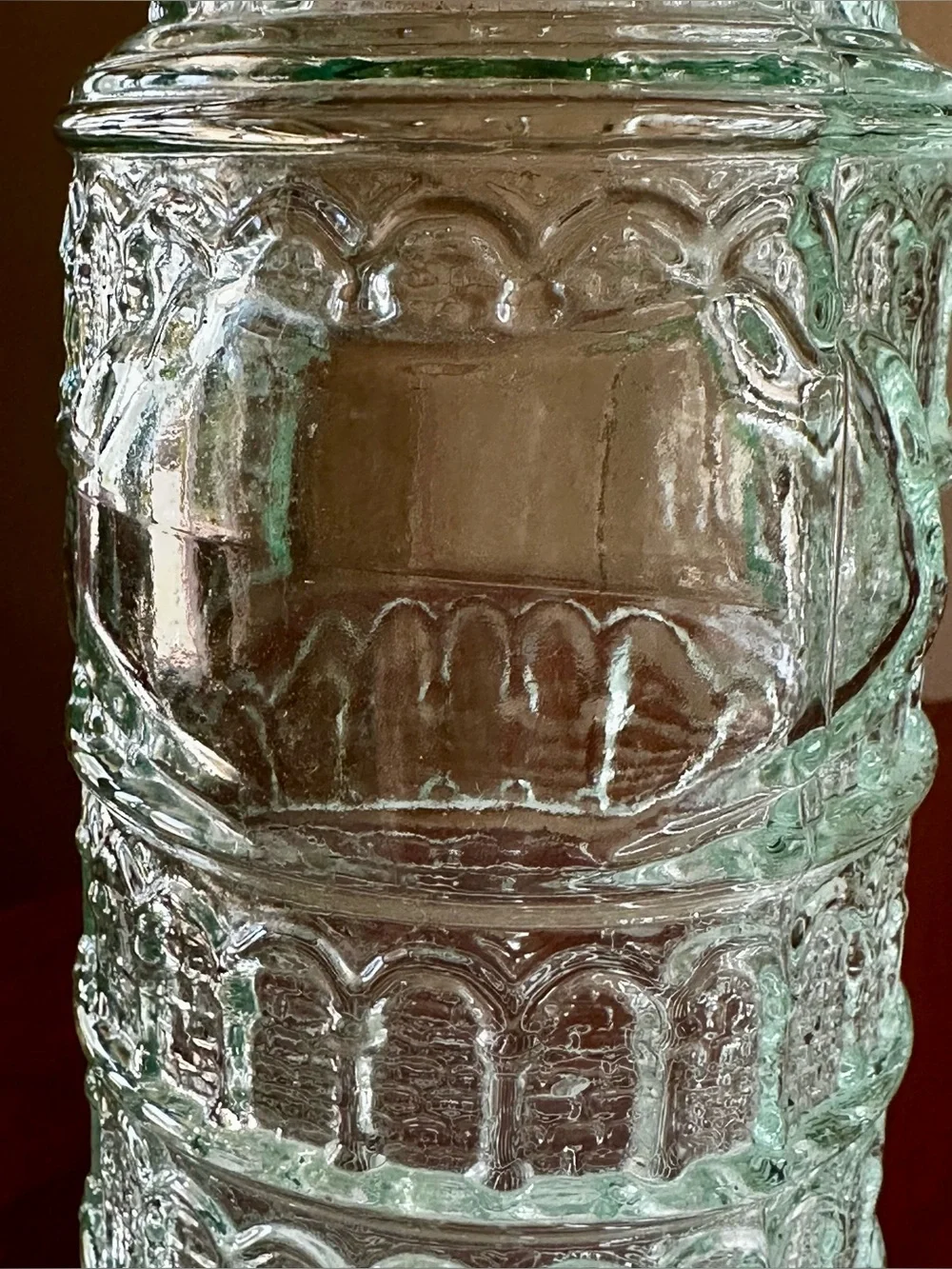 Vintage Green Glass bottle Leaning Tower of Pisa. Made in Italy. Cork included.